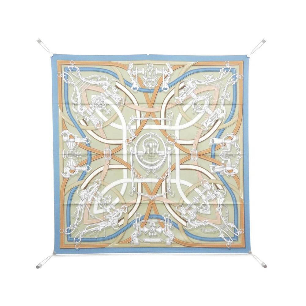 HERMES Authentic Blue Scarf - Picture 1 of 4